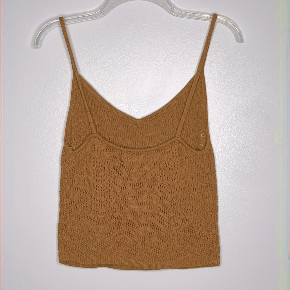 Kendall & Kylie Knit Camisole Top Dark Orange Size M - Picture 3 of 5
